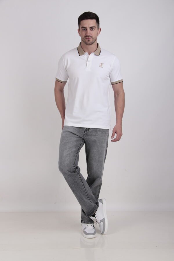 White Polo Tshirt - Image 4