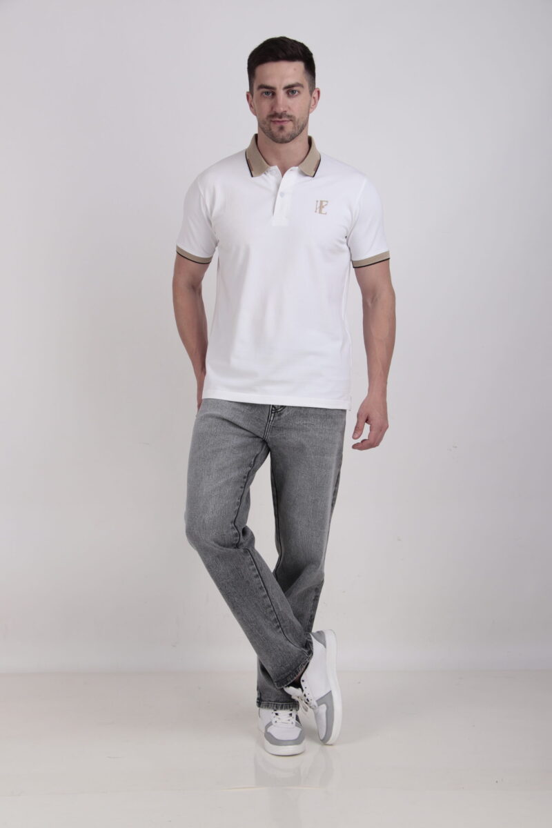 White Polo Tshirt - Image 4