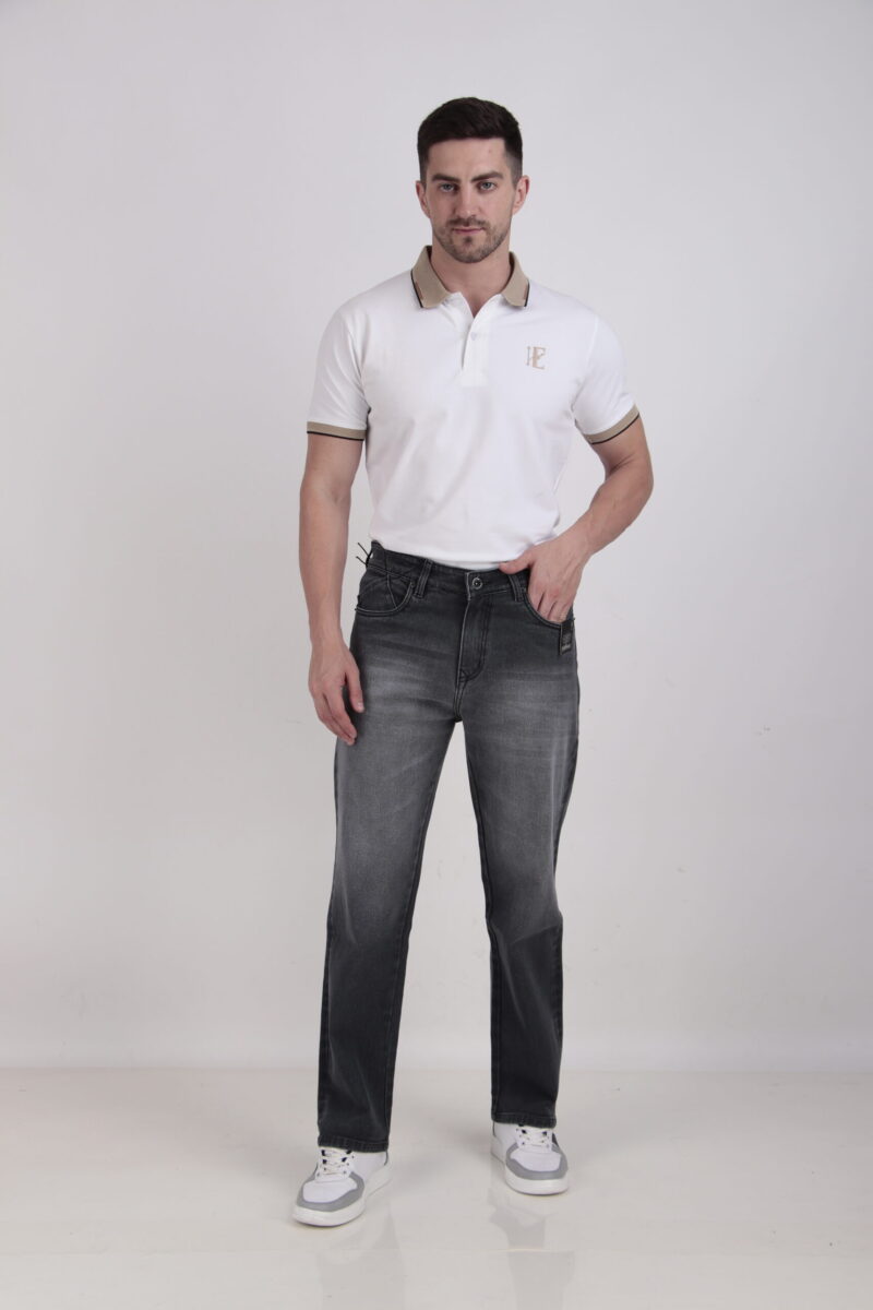 Grey Denim Jeans - Image 2