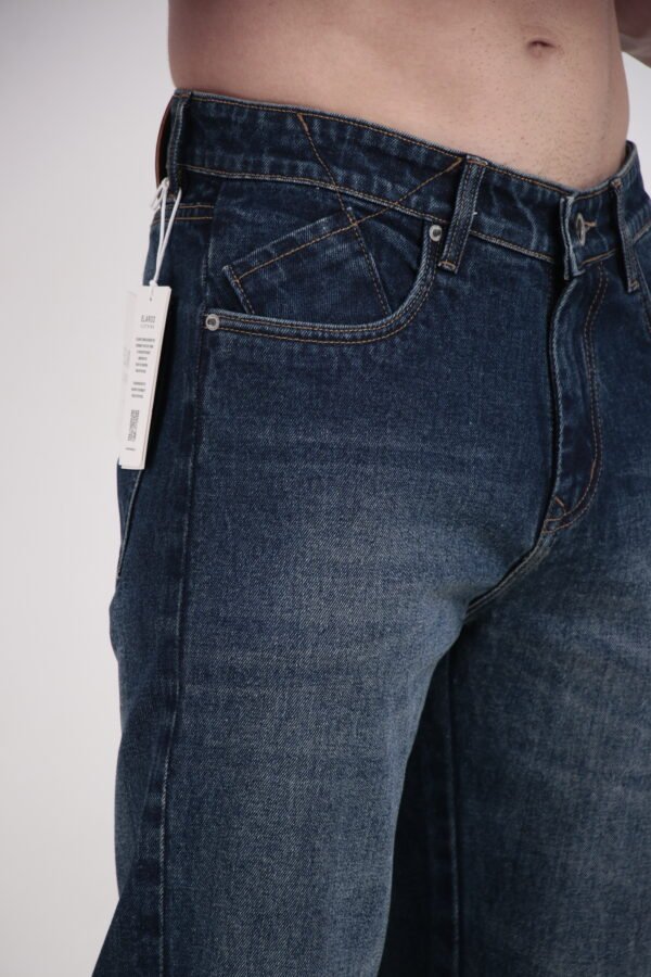 Green Tint Blue Shade Denim Jeans - Image 5