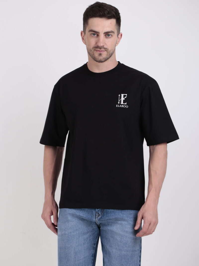 Black Drop Shoulder Tshirt