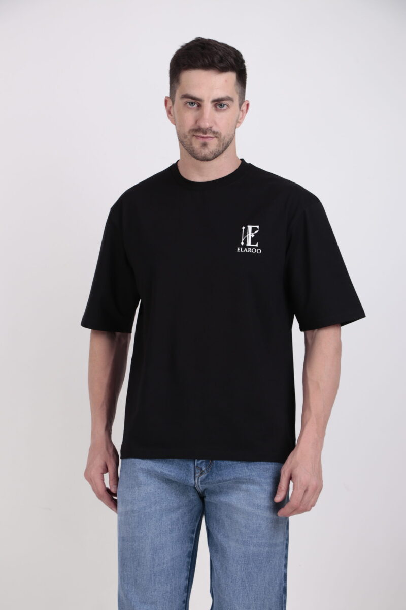 Black Drop Shoulder Tshirt