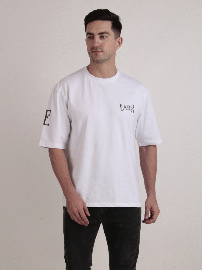 Elaroo White Logo Tee