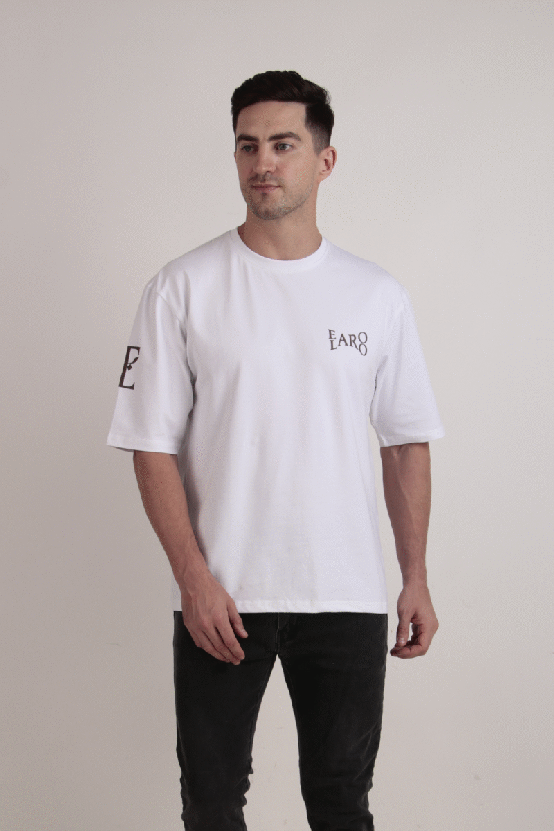 Elaroo White Logo Tee