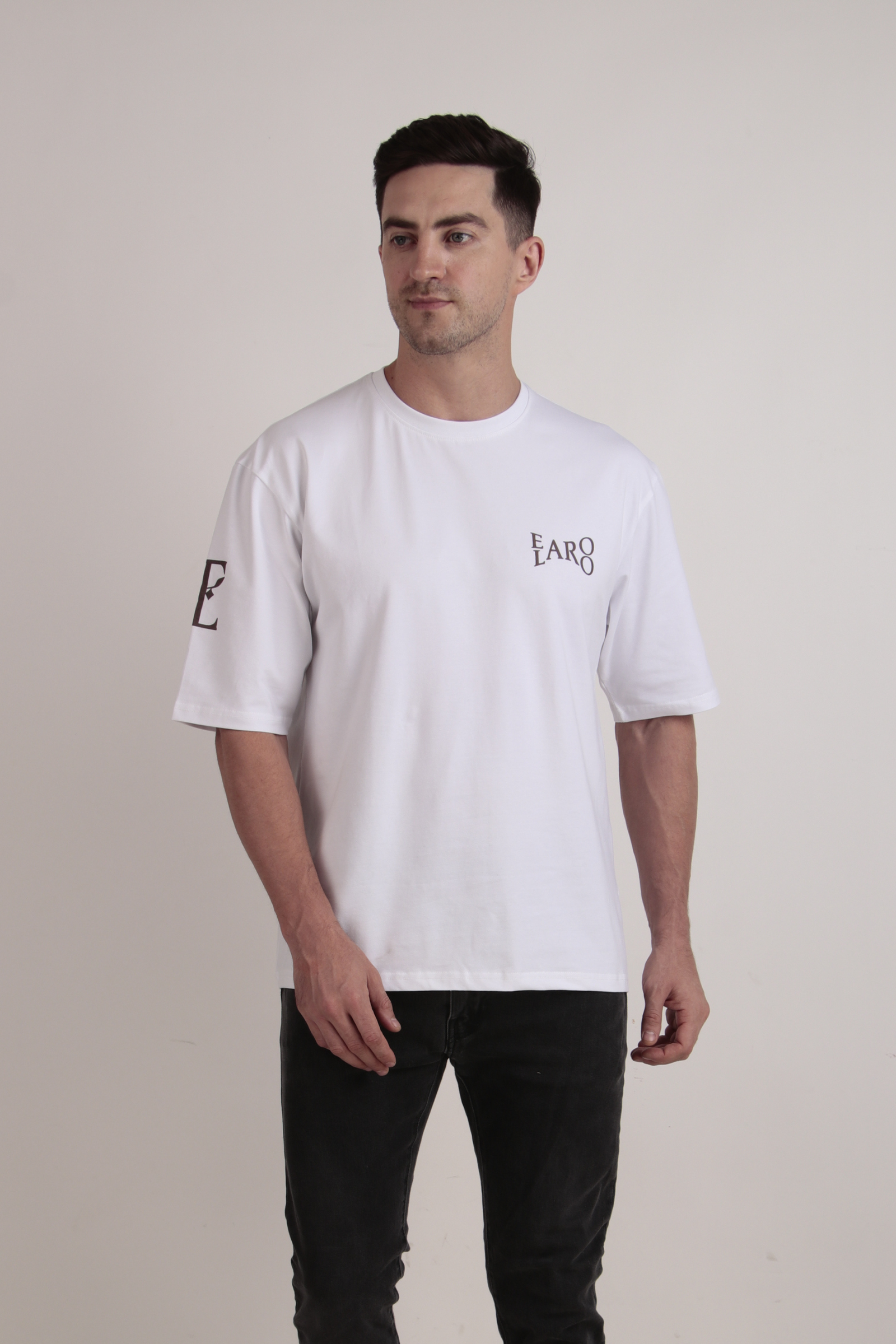 Elaroo White Logo Tee