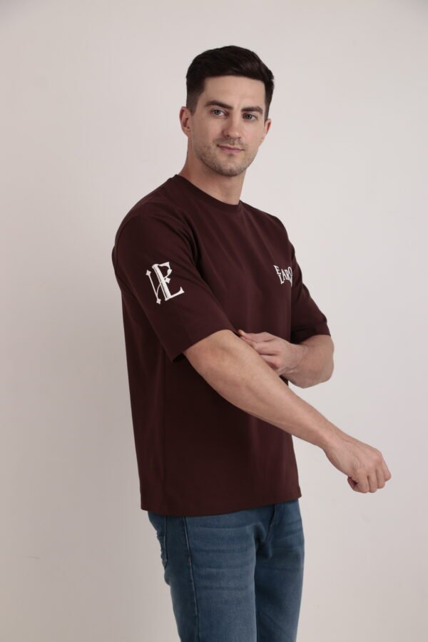 Elaroo Graphic Tee- Coffee Brown - Image 3