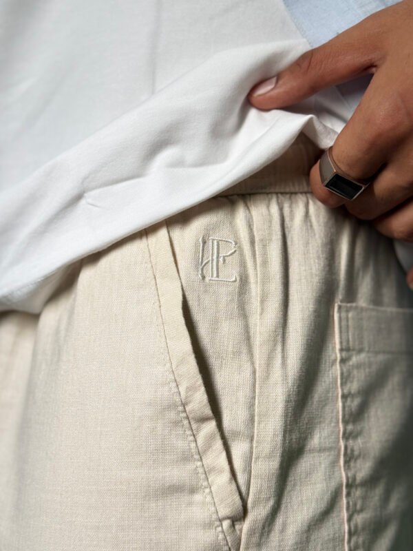 Elaroo Off-White Linen Trouser - Image 2