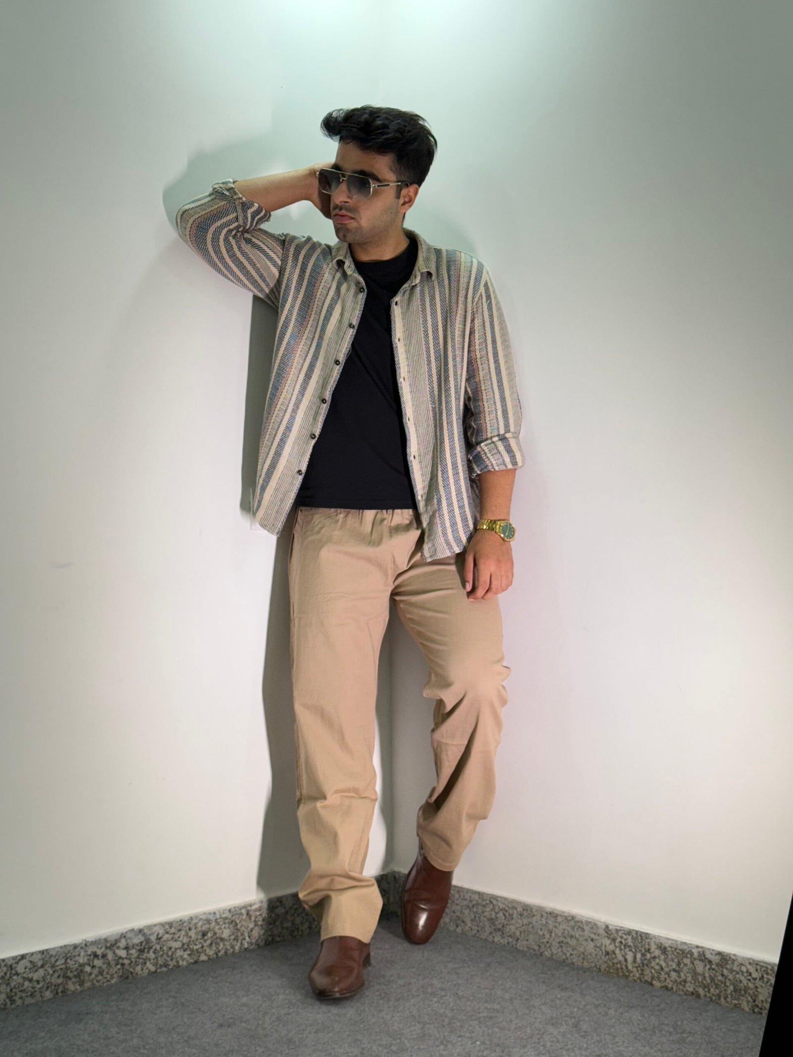 Elaroo Linen Trouser Brown Colour