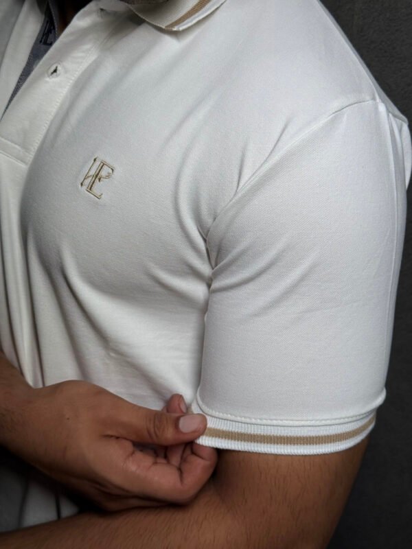 Elaroo Signature Polo T-Shirt Classic White - Image 2