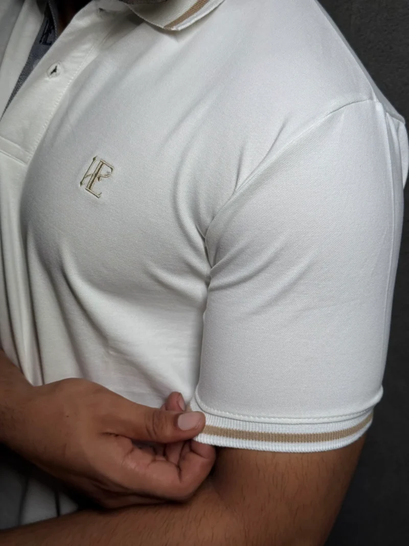 Elaroo Signature Polo T-Shirt Classic White - Image 2