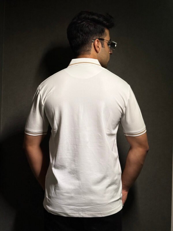 Elaroo Signature Polo T-Shirt Classic White - Image 3