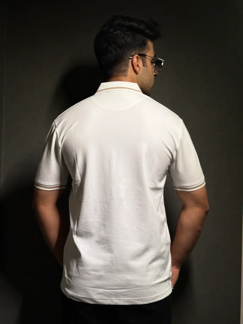 Elaroo Signature Polo T-Shirt Classic White - Image 3
