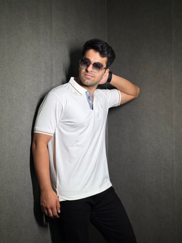Elaroo Signature Polo T-Shirt Classic White - Image 5