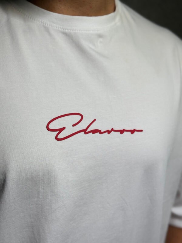 Elaroo drop shoulders white T-Shirt - Image 5