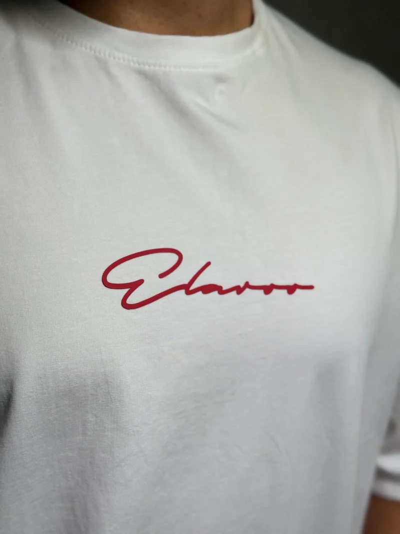 Elaroo drop shoulders white T-Shirt - Image 5