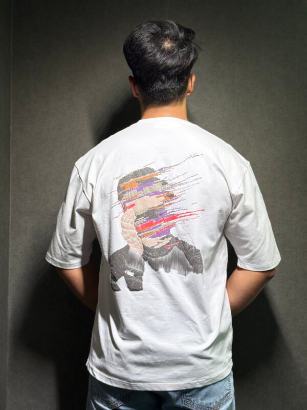 Elaroo drop shoulders white T-Shirt - Image 2