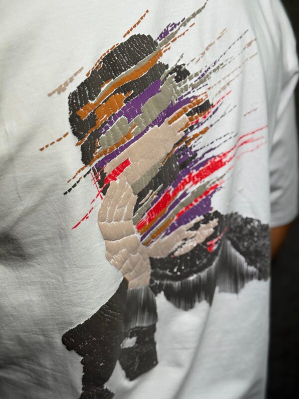 Elaroo drop shoulders white T-Shirt - Image 3