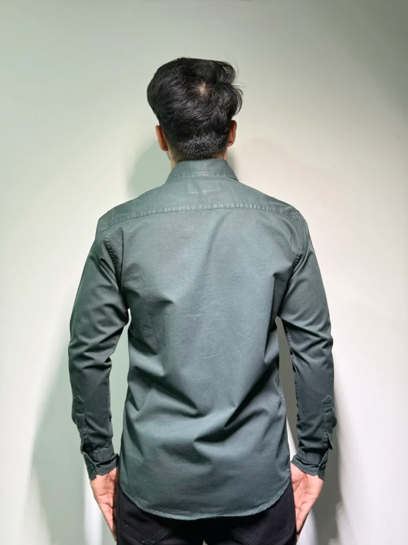 Elaroo Teal Green Dual-Pocket Shirt - Image 3