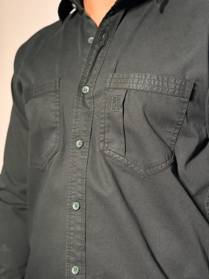 Elaroo Teal Green Dual-Pocket Shirt - Image 4