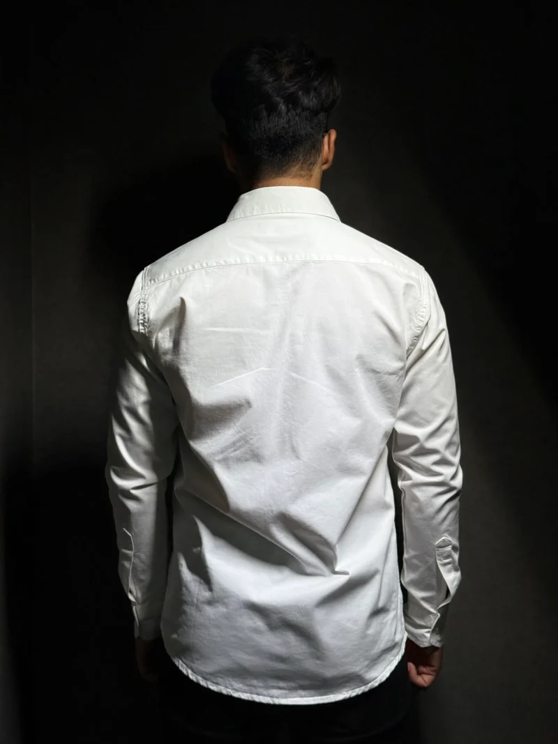 Elaroo Classic White Dual Pocket Shirt - Image 3