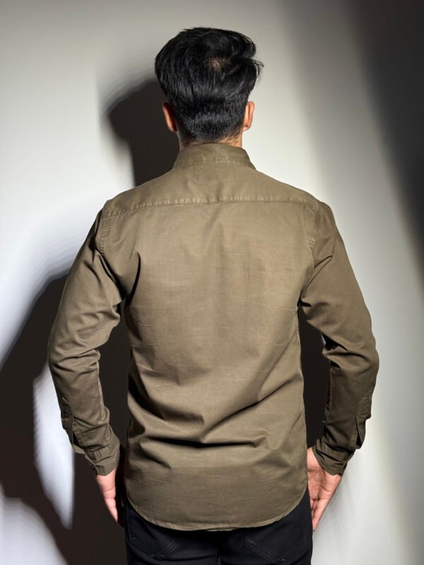 Elaroo Olive Green Dual Pocket Shirt - Image 4