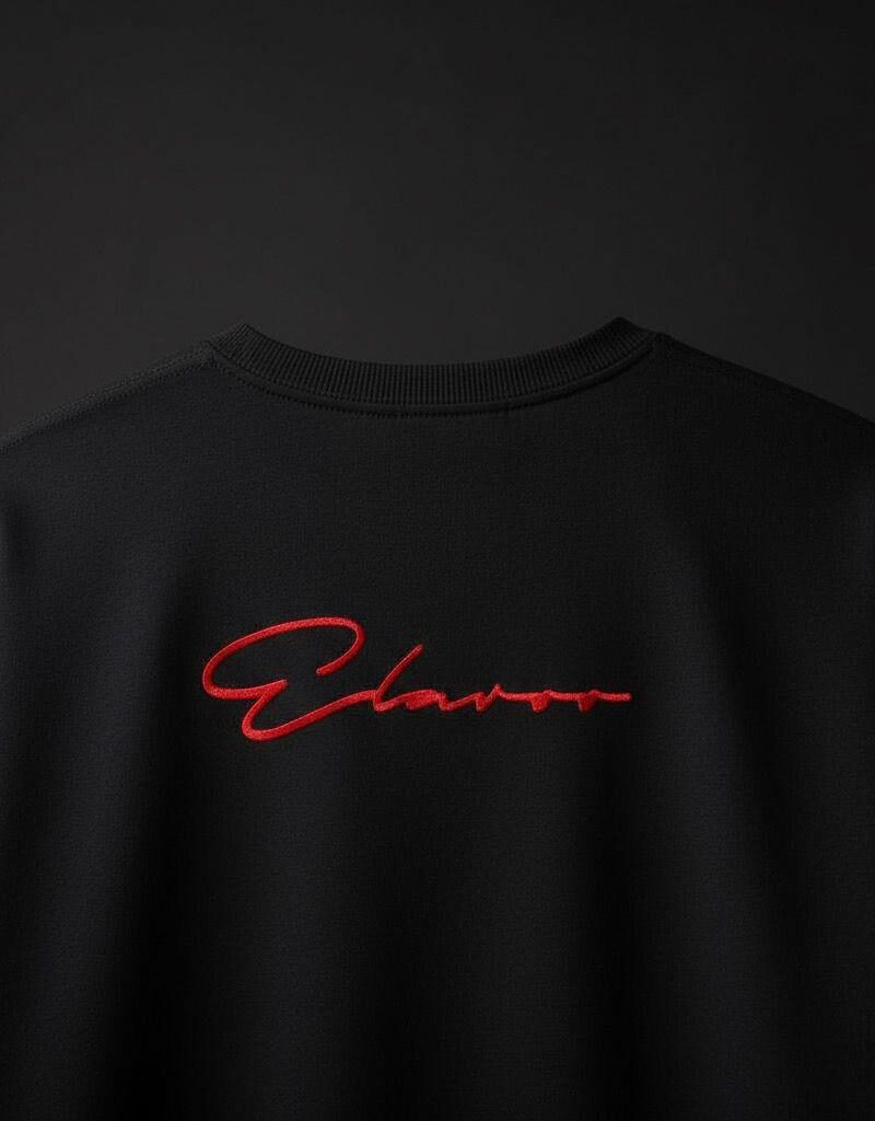 The Elaroo Oversized Black Tee