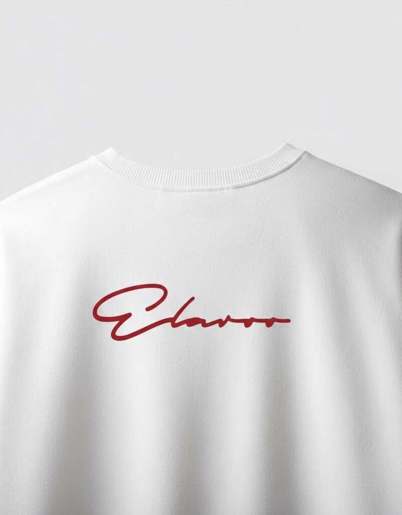Elaroo drop shoulders white T-Shirt