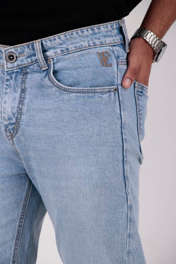 ELAROO SKY BLUE STRAIGHT FIT DENIM - Image 5
