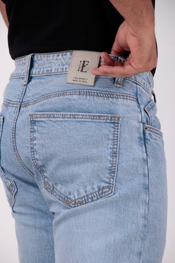 ELAROO SKY BLUE STRAIGHT FIT DENIM - Image 6