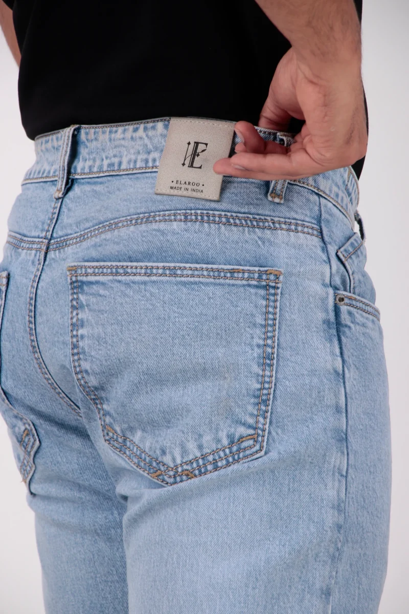 ELAROO SKY BLUE STRAIGHT FIT DENIM - Image 2