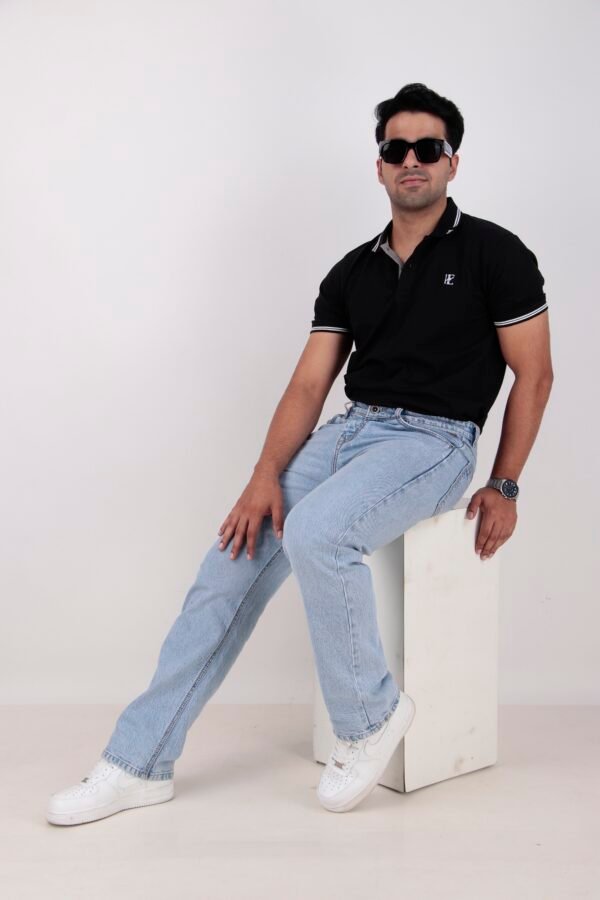 ELAROO SKY BLUE STRAIGHT FIT DENIM - Image 2
