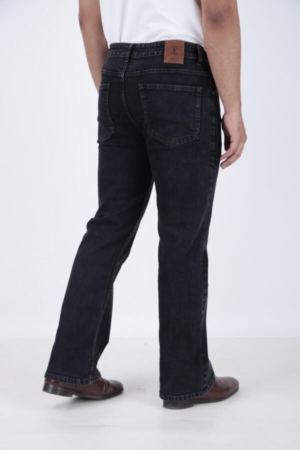 ELAROO RAW FINISH AND BURGUNDY OVERDYED  BOOTCUT DENIM - Image 4