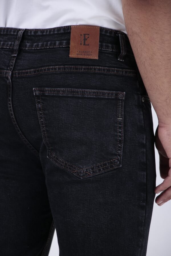 ELAROO RAW FINISH AND BURGUNDY OVERDYED  BOOTCUT DENIM - Image 5
