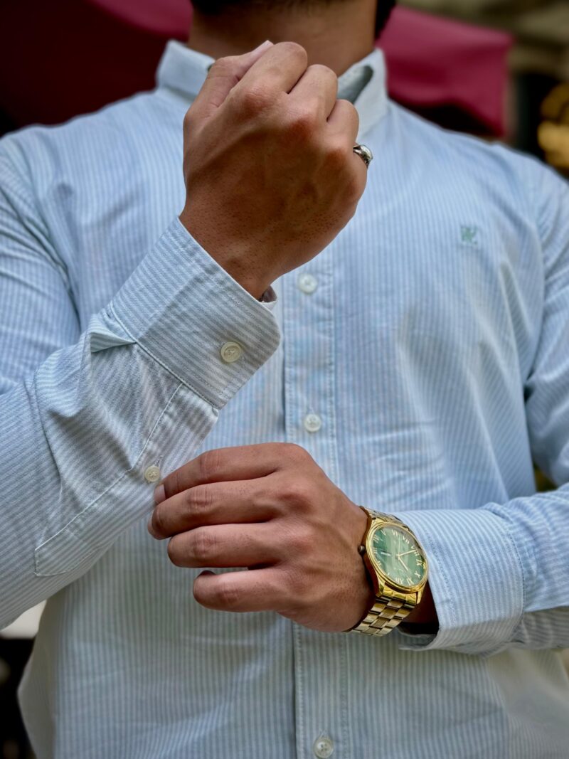 Riviera sky green shirt